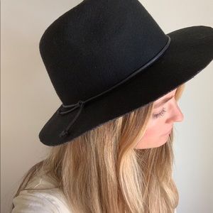 Black wool Fedora